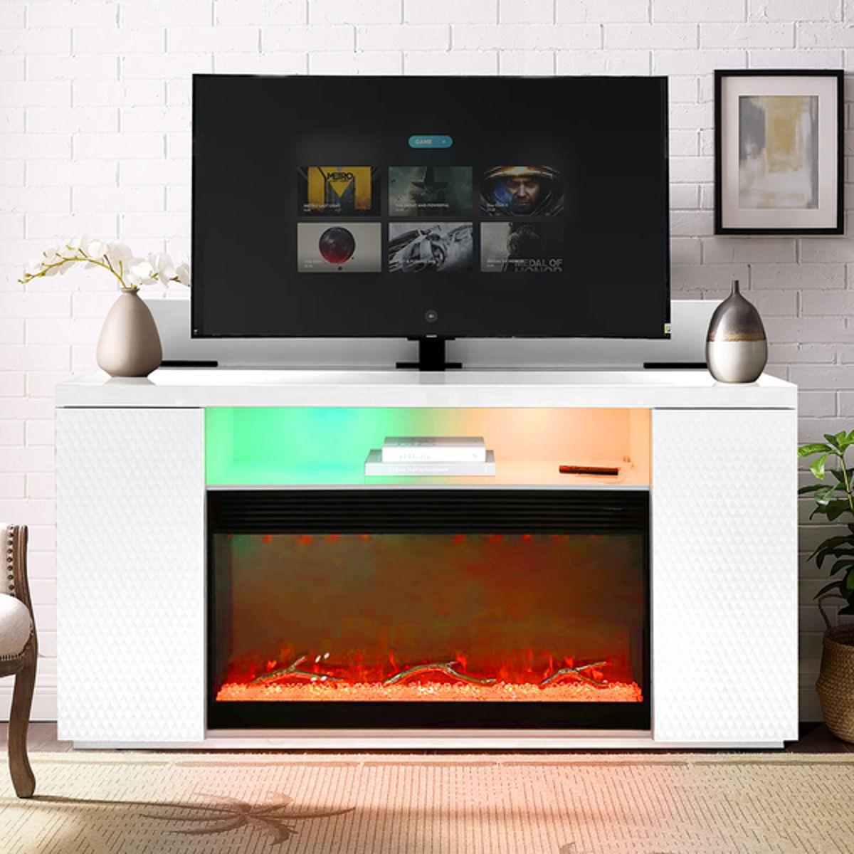 Generation Trade Paramount 710109 Fireplace /TV Stand Lift - White IMAGE 1